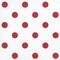 Party Central 2-Ply Polka Dots and Striped Disposable Beverage Napkins - 5" - Red and White - Club Pack of 192